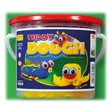 Dala Teddy Dough 500g Bucket or Miss Teddy Dough 500g - Single Colour